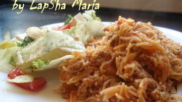 Рецепт Ленивой лазанья с вермишелью