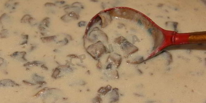 Рецепт мясной лазанья с грибным соусом