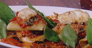 Рецепт Рыбной лазанья с оливками