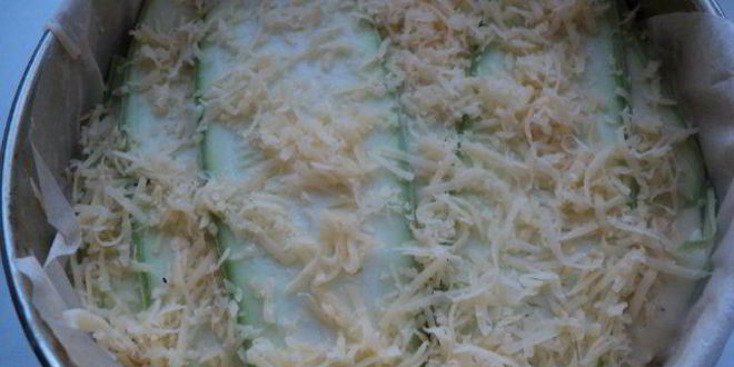 Рецепт вегетарианской лазанья с кабачками