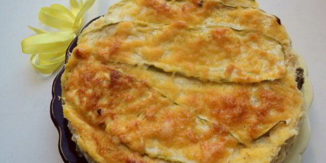 Рецепт вегетарианской лазанья с кабачками