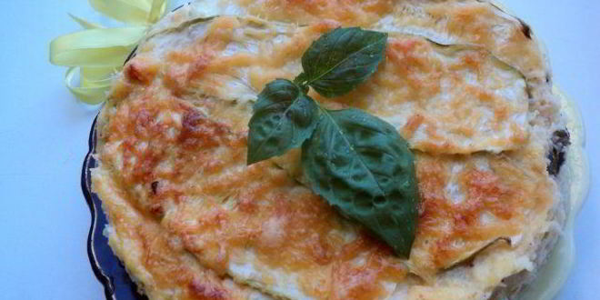 Рецепт вегетарианской лазанья с кабачками