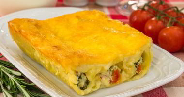 Рецепт Каннеллонь, фаршированных Рикоттой и шпинатом