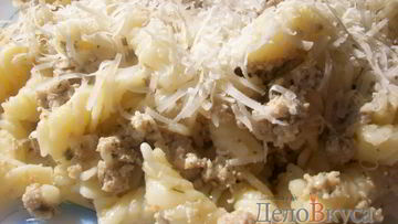 Рецепт Макарон по-флотски со свининой и укропом