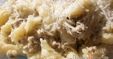 Рецепт Макарон по-флотски со свининой и укропом