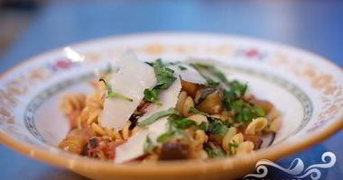 Рецепт Макарон с баклажанами