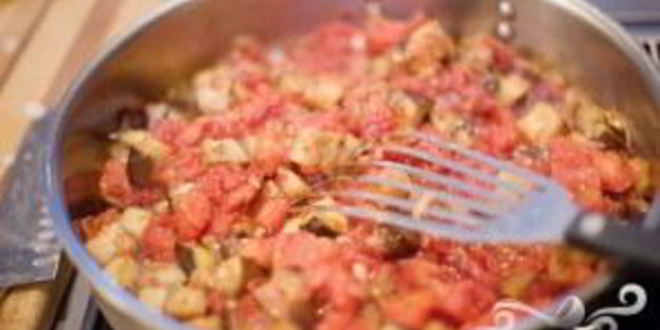 Рецепт макарон с баклажанами