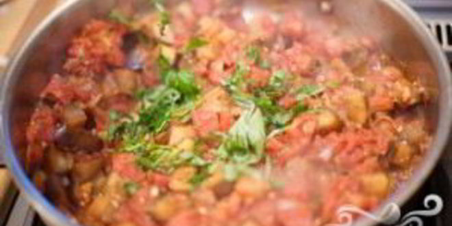 Рецепт макарон с баклажанами