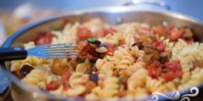 Рецепт макарон с баклажанами