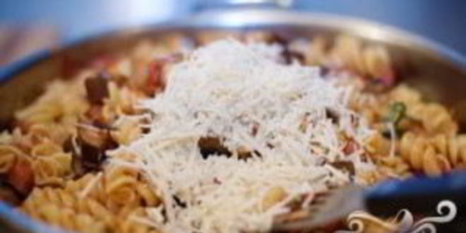 Рецепт макарон с баклажанами