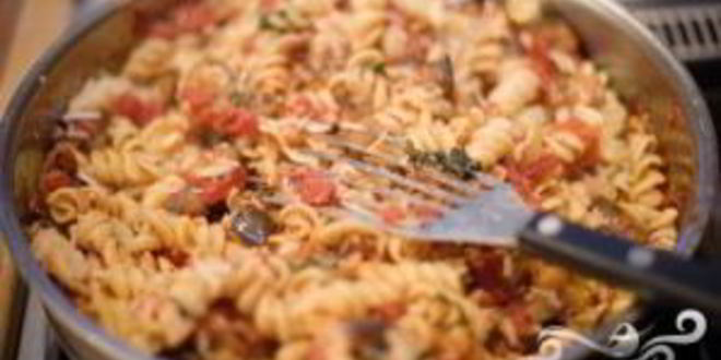 Рецепт макарон с баклажанами