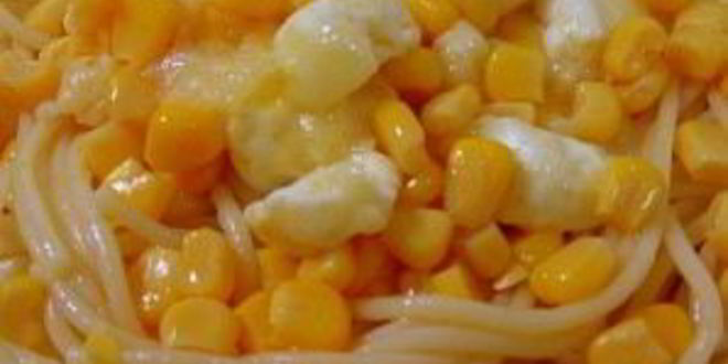Рецепт макарон с кукурузой