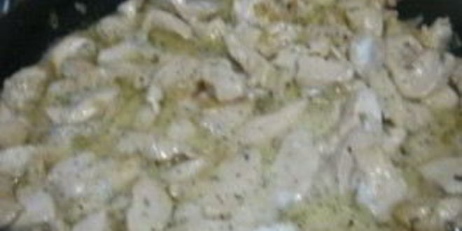 Рецепт пасты с куриной грудкой под сливочным соусом