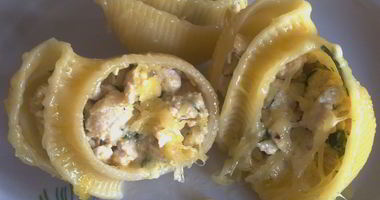 Рецепт Пасты, фаршированной курицей