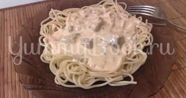 Рецепт Пасты с консервированным лососем