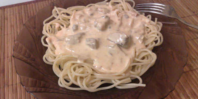 Рецепт пасты с консервированным лососем