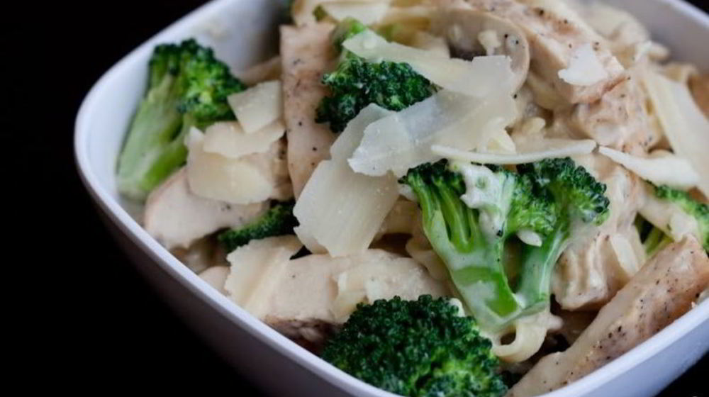 Как приготовить спагетти с курицей и грибами