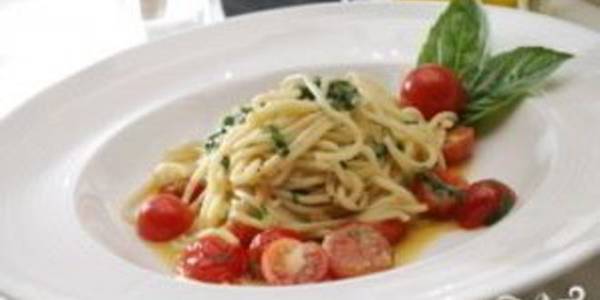 Рецепт спагетти с помидорами черри