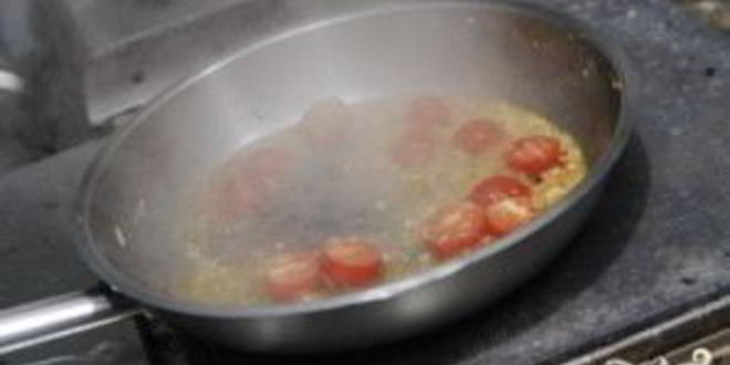 Рецепт спагетти с помидорами черри