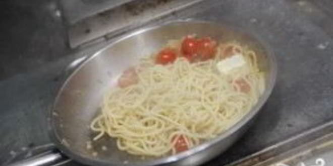 Рецепт спагетти с помидорами черри