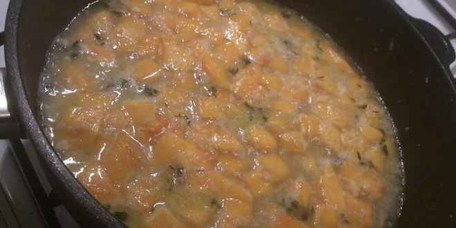 Рецепт спагетти с тыквенным соусом