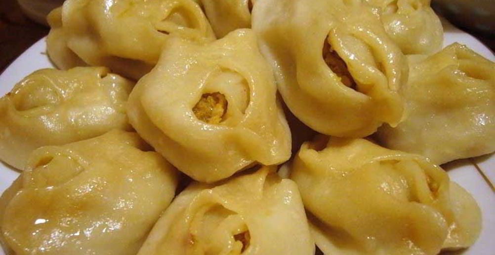 Рецепт мантов с мясом и тыквой