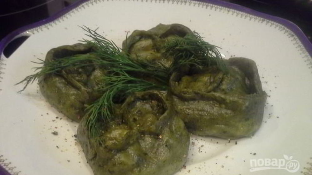 Как приготовить мантов зеленых