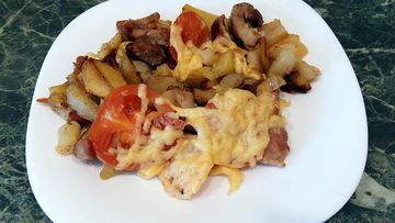 Рецепт Картофеля по-французски на сковороде