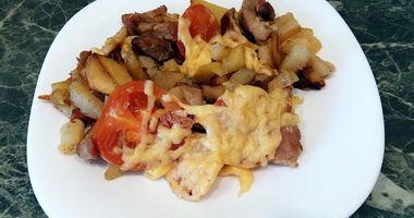 Рецепт Картофеля по-французски на сковороде