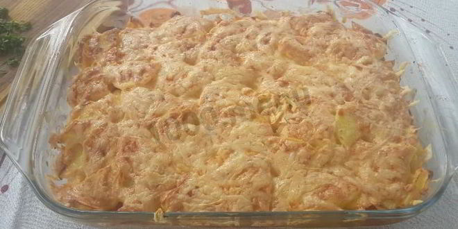 Рецепт картофеля по-французски с индейкой