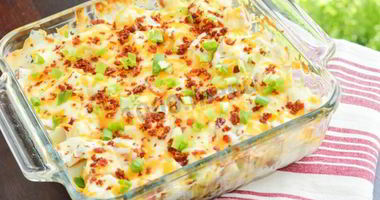 Рецепт Картошки по-французски с фаршем помидорами грибами