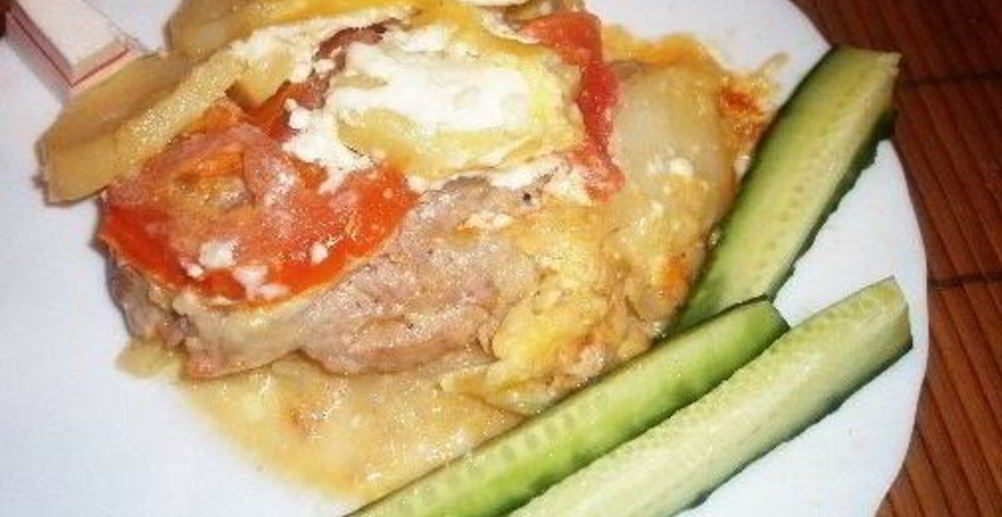 Рецепт мясо по-французски с грибами