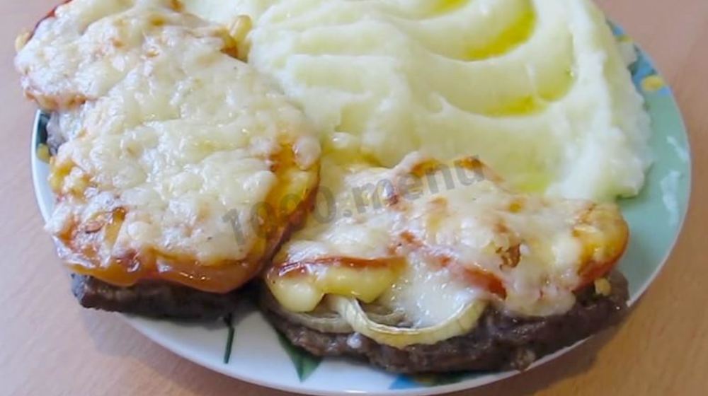 Как приготовить мясо по-французски из говядины с грибам в духовке