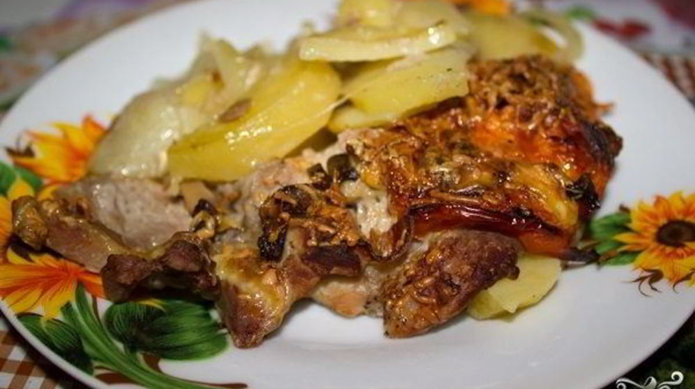 Как приготовить мясо по-французски с грибами