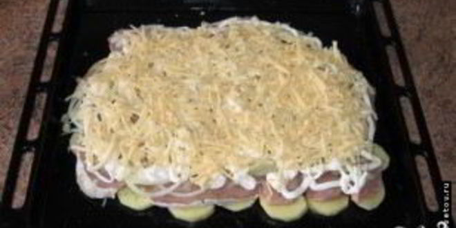 Рецепт мяса по-французски с картофелем и помидорами