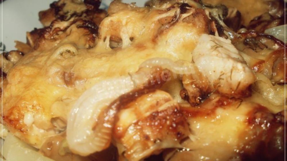 Как приготовить мясо по-французски с шампиньонами