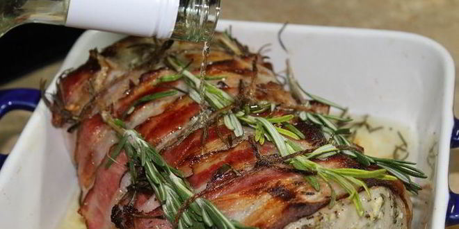 Рецепт ароматной фаршированной корейки к рождеству