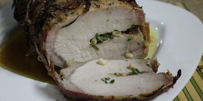 Рецепт ароматной фаршированной корейки к рождеству