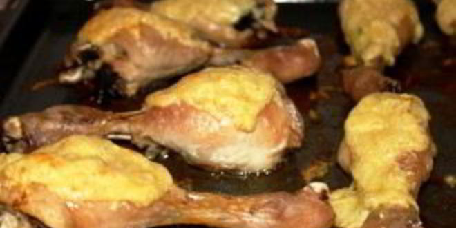 Рецепт куриной голени с сыром