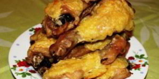 Рецепт куриной голени с сыром