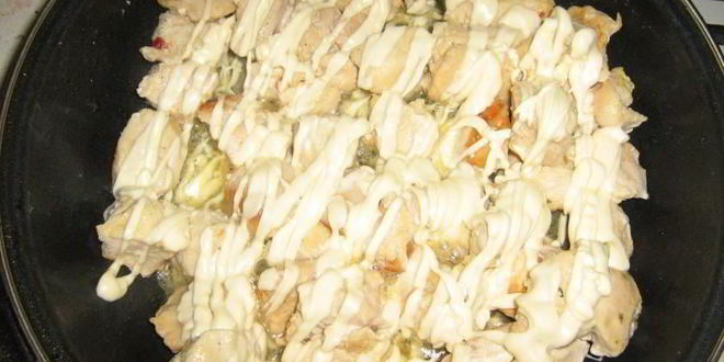 Рецепт куриной грудки с ананасами и сыром в духовке