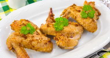 Рецепт Куриных крылышек, запеченных с имбирем
