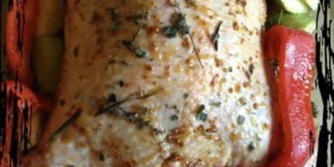 Рецепт курицы галантин, фаршированная блинами