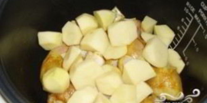 Рецепт курицы с картошкой в мультиварке