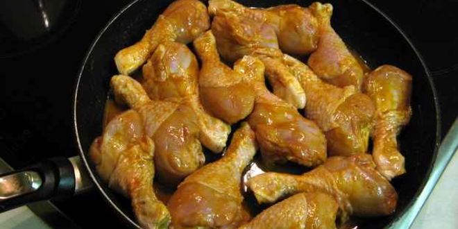 Рецепт курицы жареной с чечевицей в вине