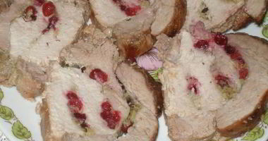Рецепт Мяса, фаршированного клюквой