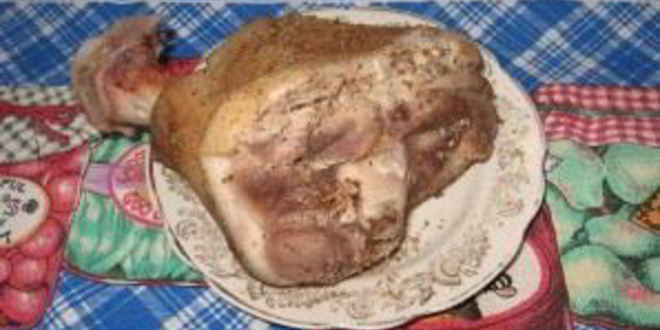 Рецепт рульки копченой