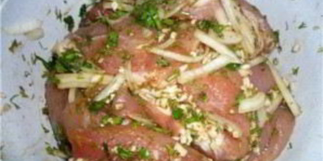Рецепт свинины с картошкой в рукаве
