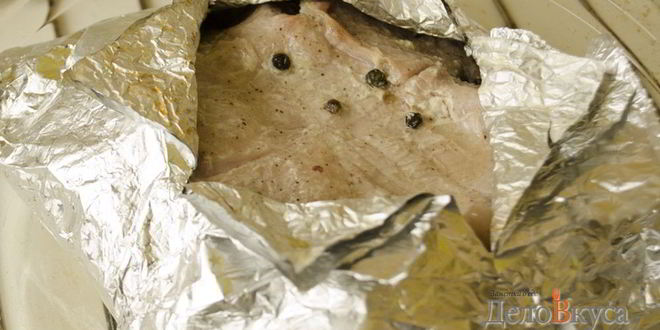 Рецепт свинины в фольге
