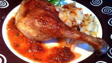 Рецепт Утки со сливовым соусом